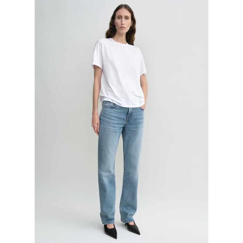 Toteme Low Straight Denim Jeans in True Vintage 28 34